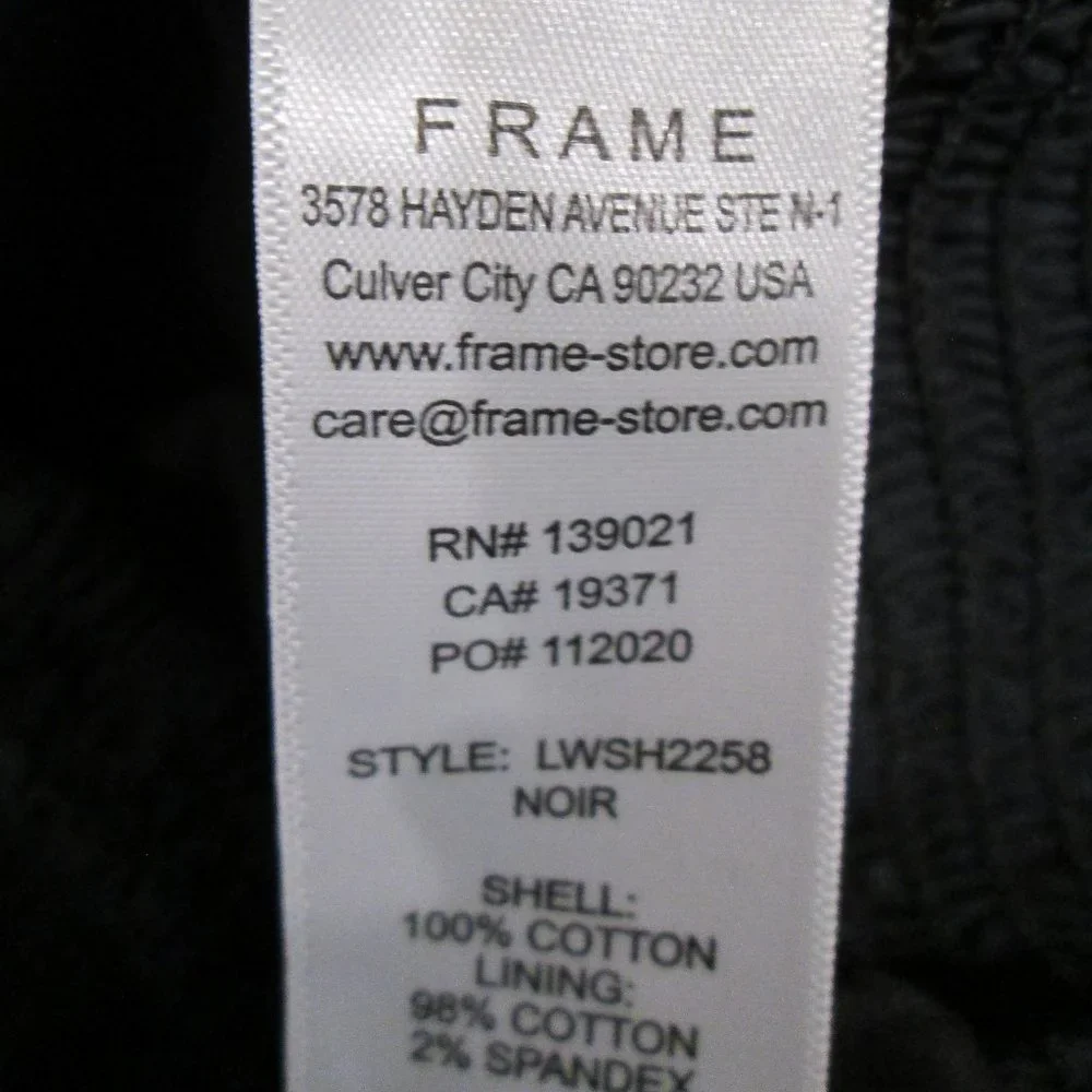 Frame "Nina" Cropped Puff Sleeve Blouse - Picture 6 of 6